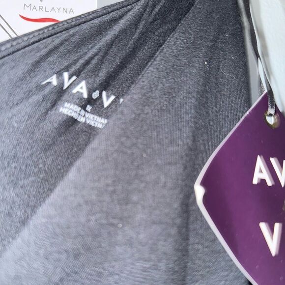 Ava&Viv Women's Sleeveless V-Neck Stretch Maxi Dress Black NWT Size 1X or 4X - Picture 6 of 12